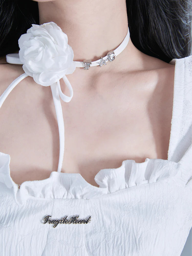 Flower Rose Choker Necklace