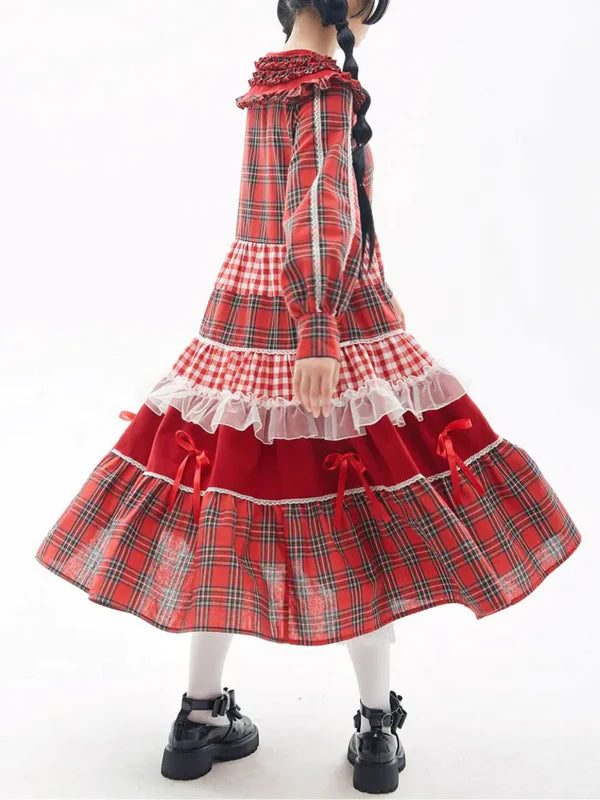 Plaid Cute and Sweet Girl Niche Dress