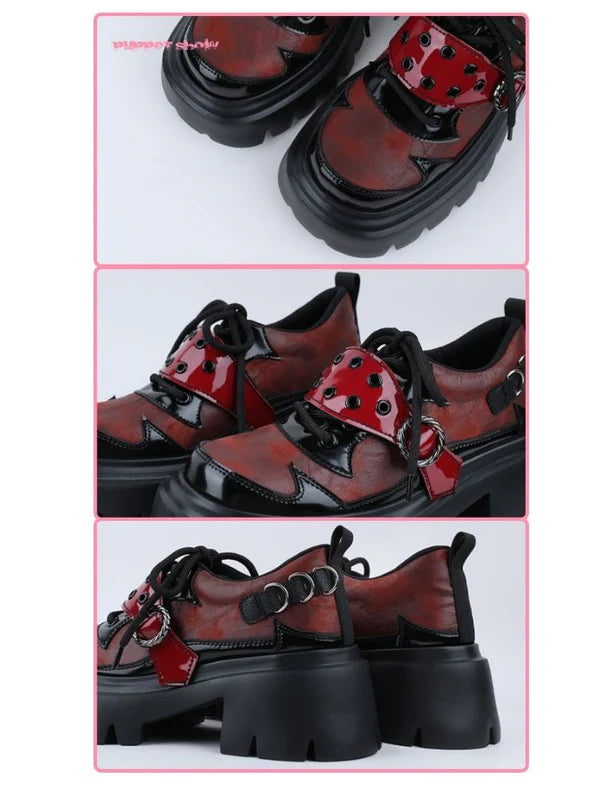 Punk Gothic Thick Soled Shoes