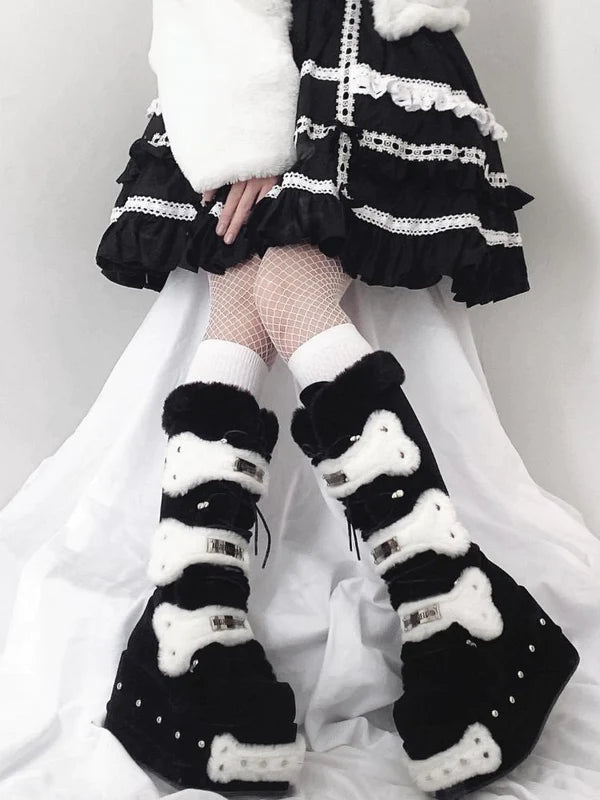 Plush Platform Boots