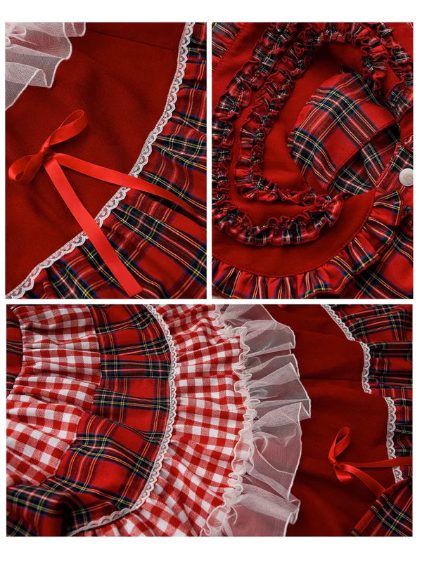 Plaid Cute and Sweet Girl Niche Dress