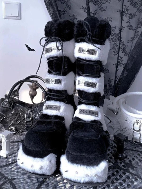 Plush Platform Boots