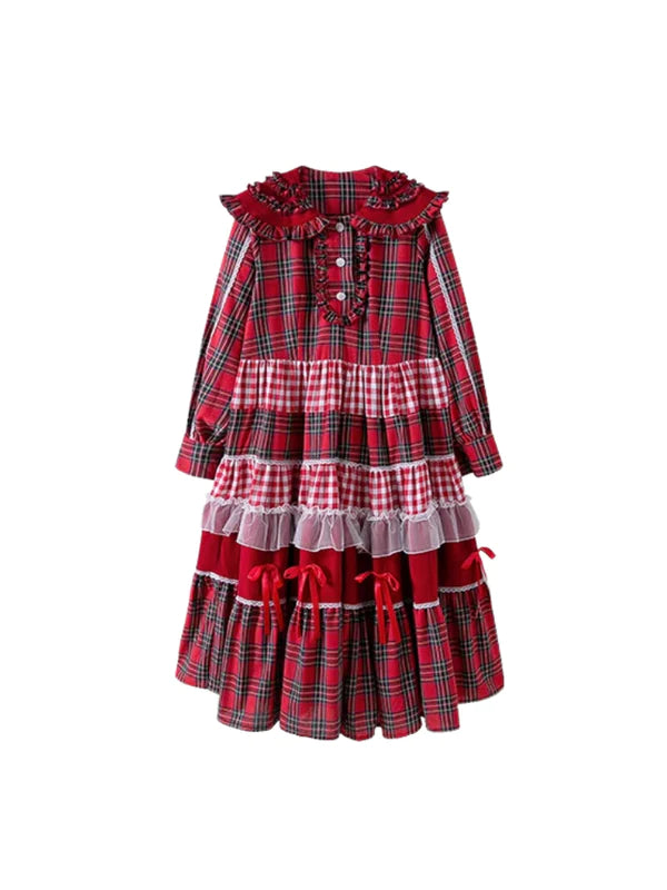 Plaid Cute and Sweet Girl Niche Dress