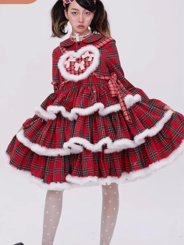 Lolita Red Christmas Dress