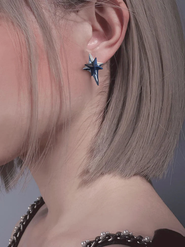 Star Cool Pierced Earrings