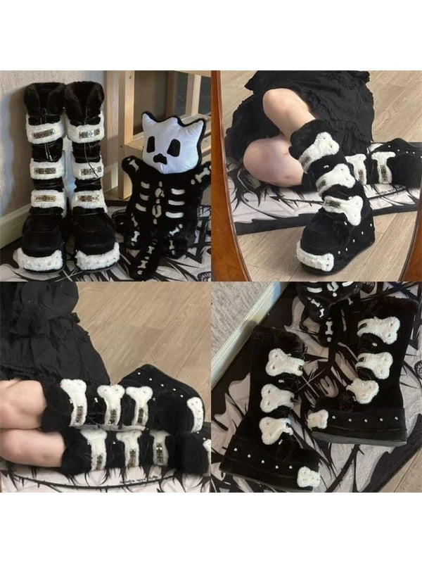 Plush Platform Boots