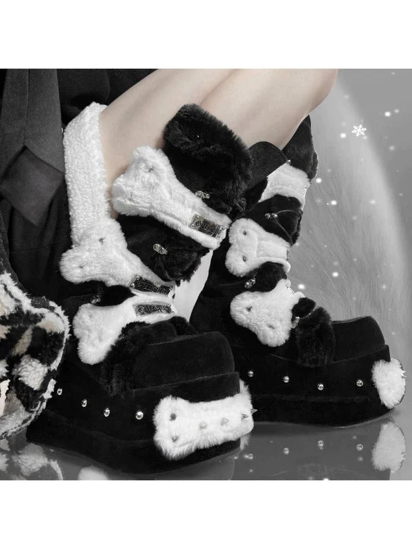 Plush Platform Boots