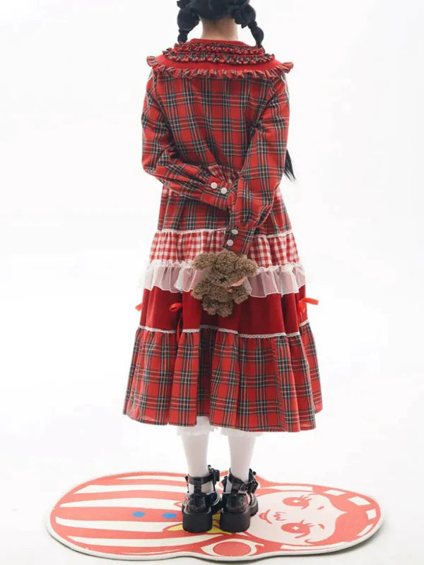 Plaid Cute and Sweet Girl Niche Dress