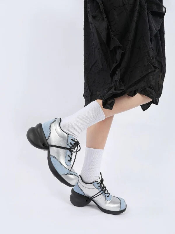 Color Scheme Deformed Platform Shoes