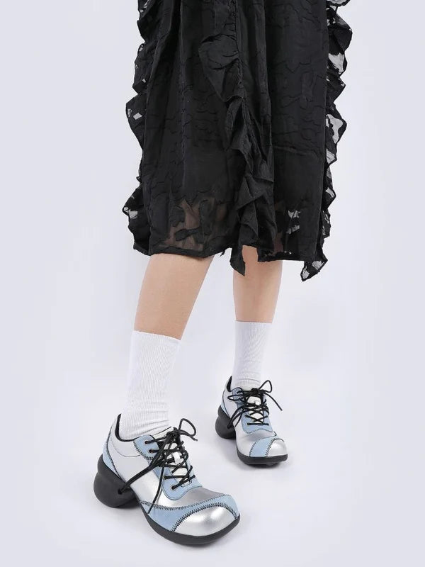 Color Scheme Deformed Platform Shoes