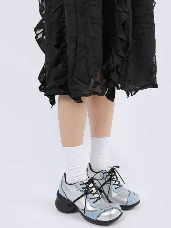 Color Scheme Deformed Platform Shoes