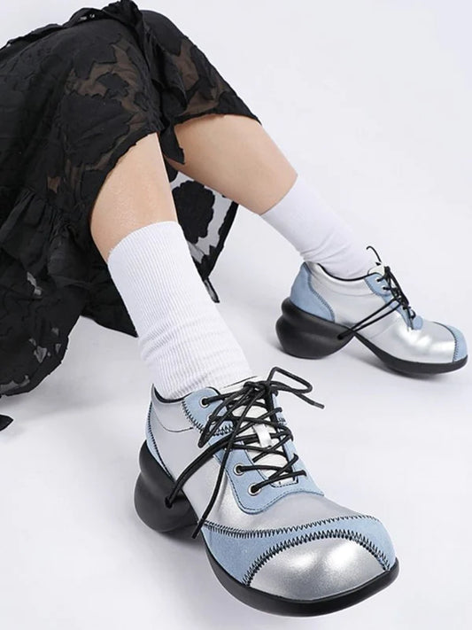 Color Scheme Deformed Platform Shoes