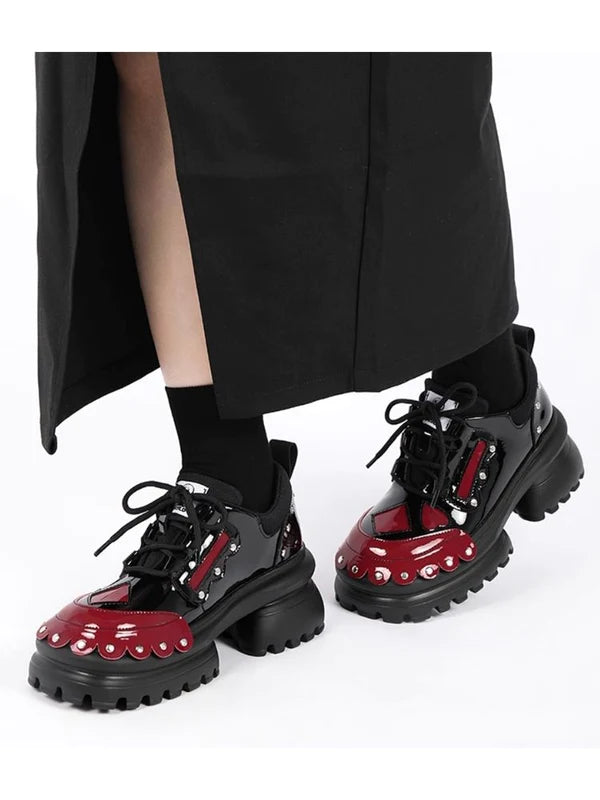 Fake Leather Platform Shoes