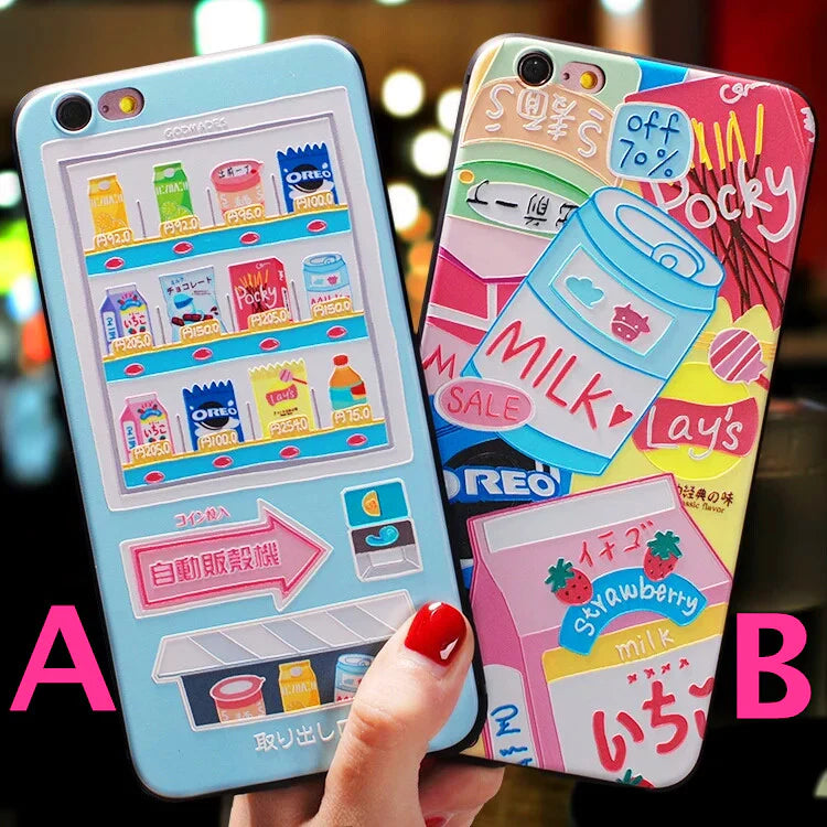 Kawaii Snacks Phone Case for iPhone