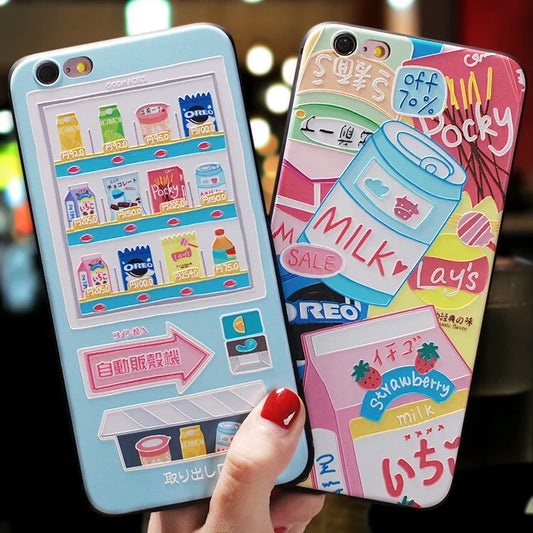 Kawaii Snacks Phone Case for iPhone