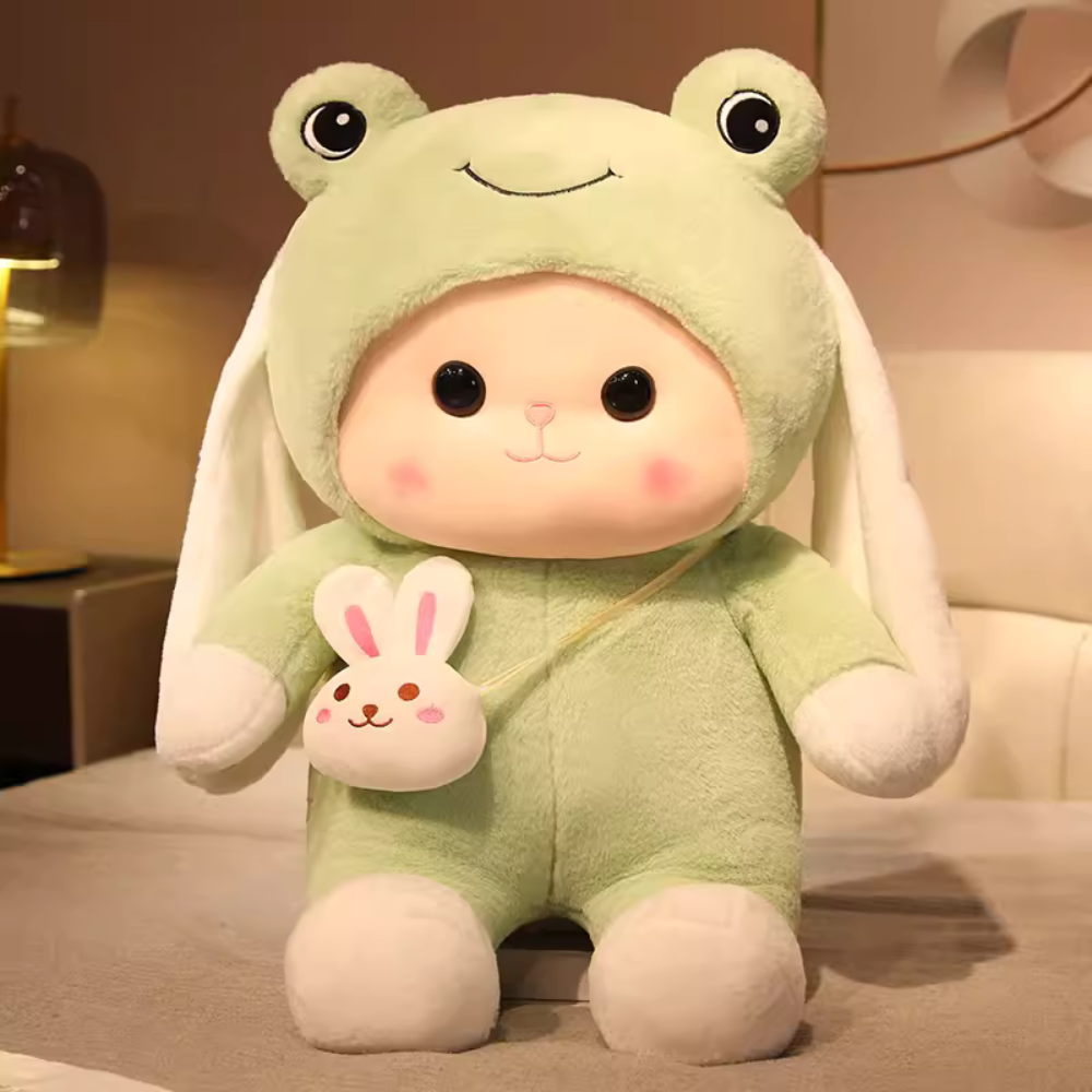 imKawaii Kawaii Adorable Bunny Plush Toy, Huggable Pillow, Soft Stuffed Animal, Girl's Bed Sleeping Support, Doll, Birthday Gift for Girls. PN5005