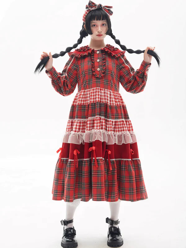 Plaid Cute and Sweet Girl Niche Dress