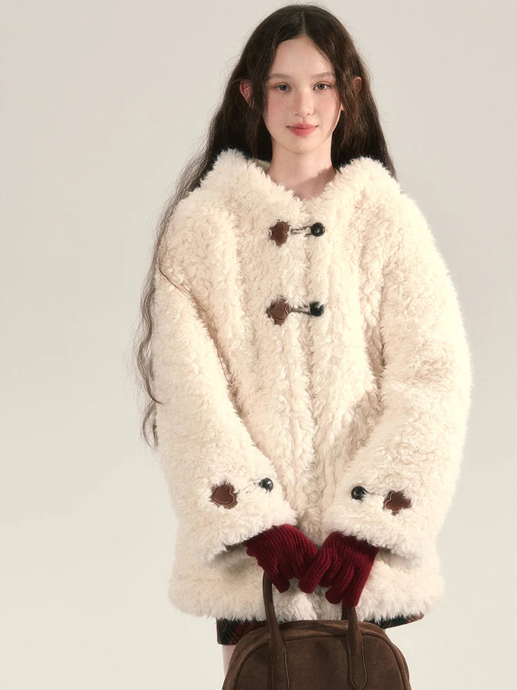 Fur Boa Oversize Hoodie Coat