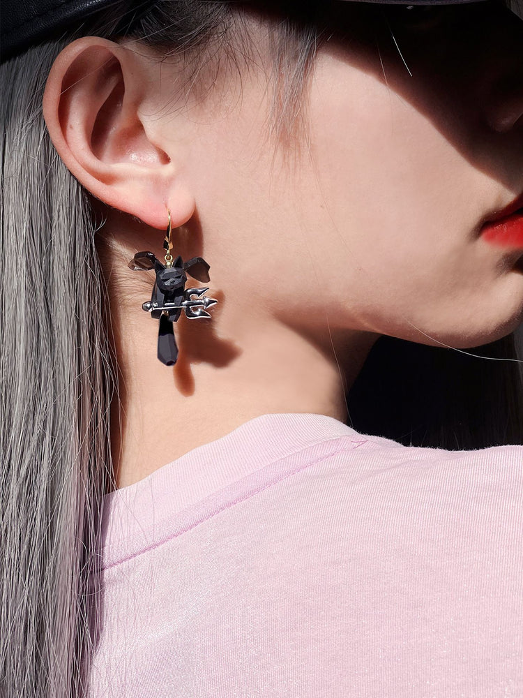 Daemon Cute Pierced Earrings