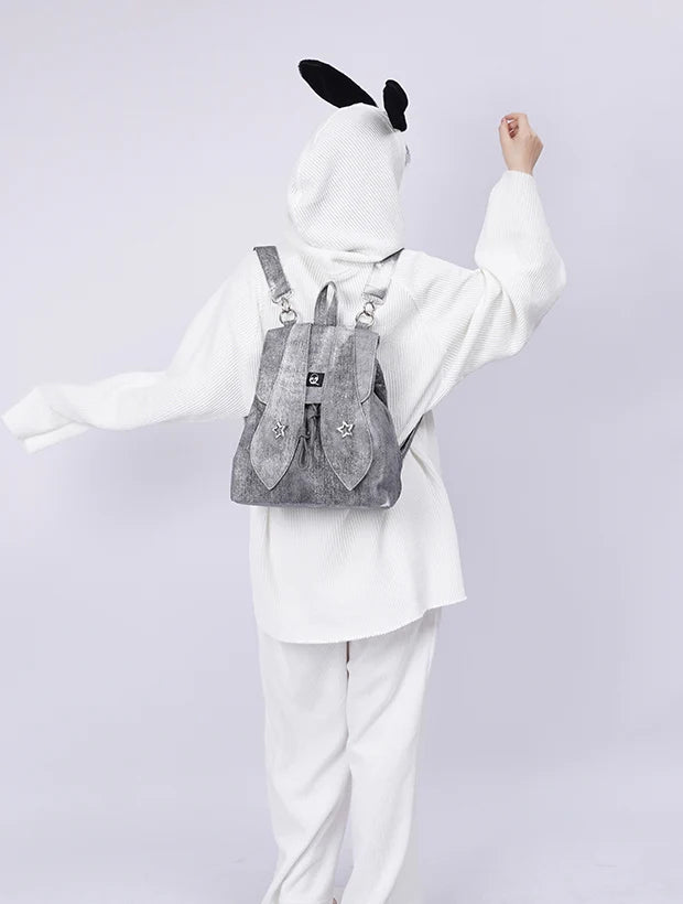 Faded Retro Rabbit-Ear Backpack