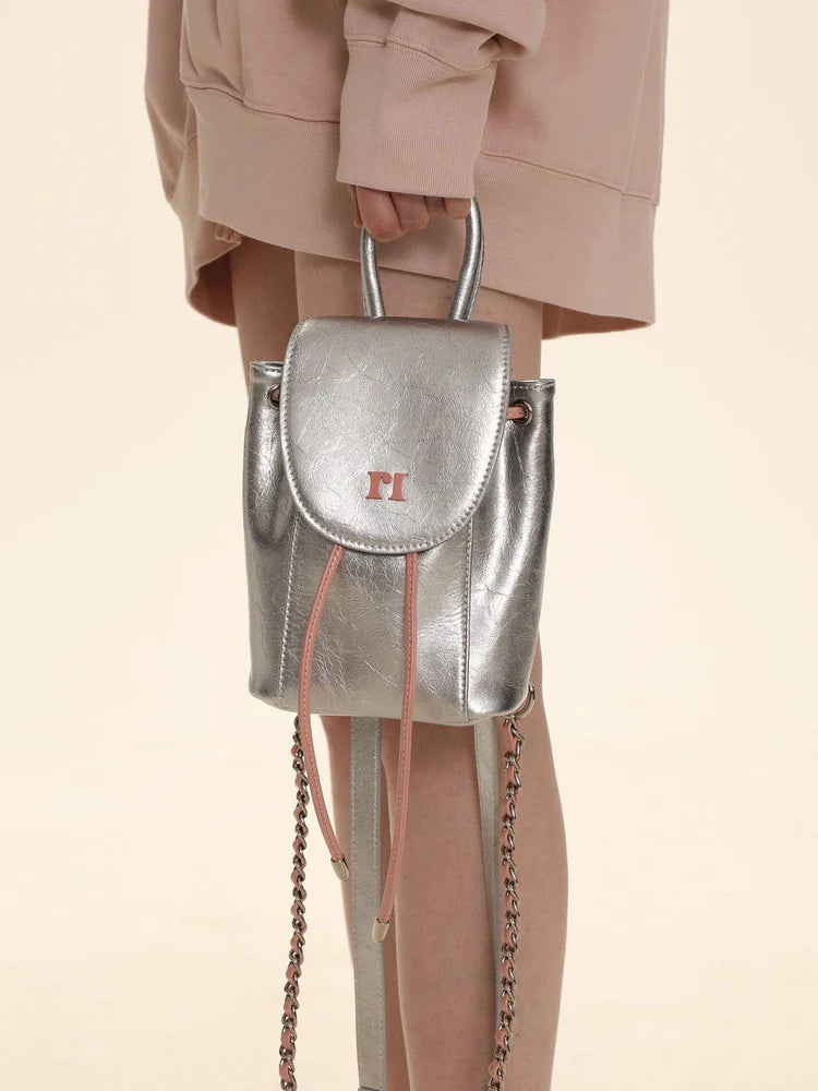 Metallic Compact Backpack