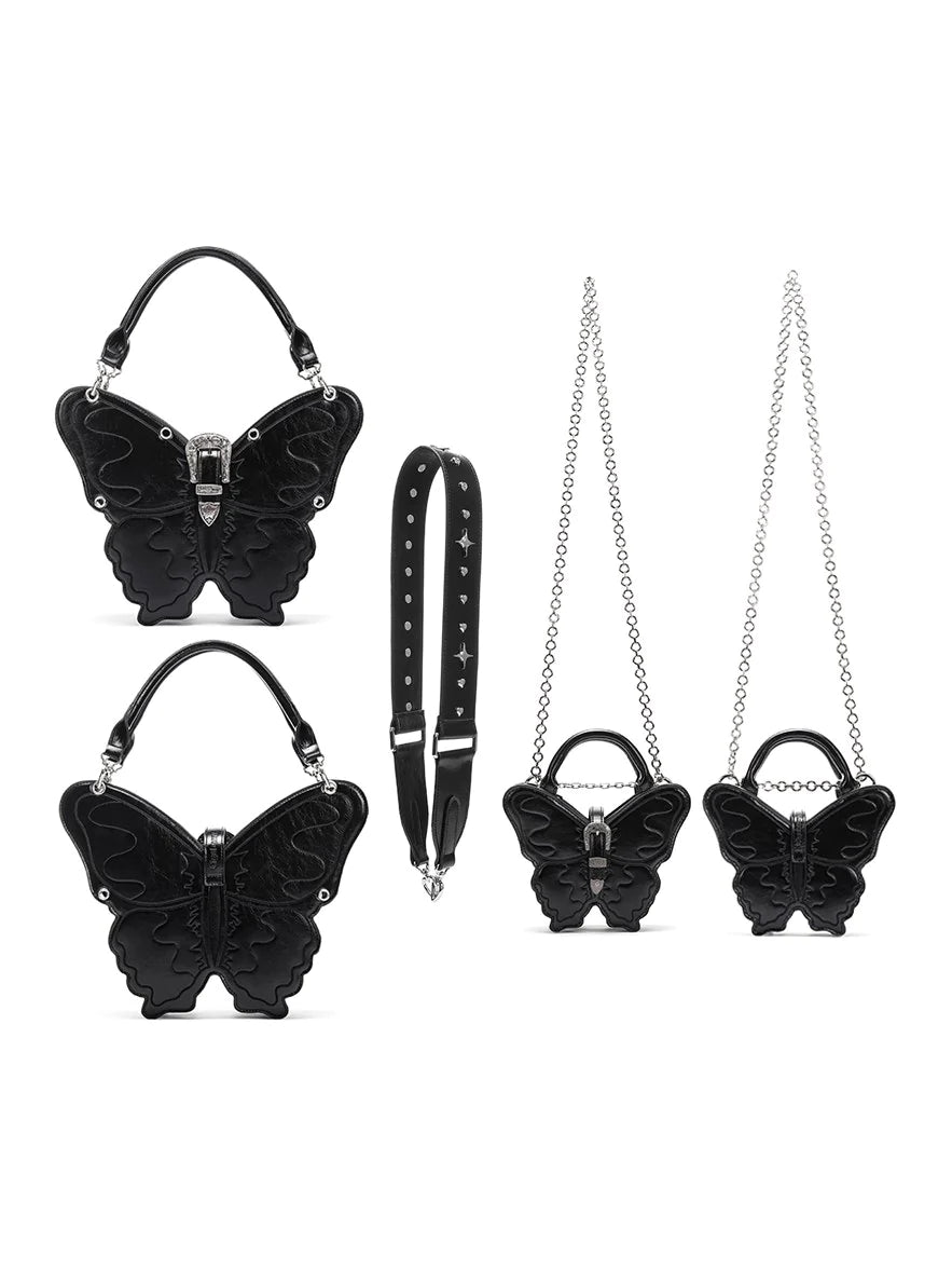 Three-Dimensional Punk Butterfly Shape Bag