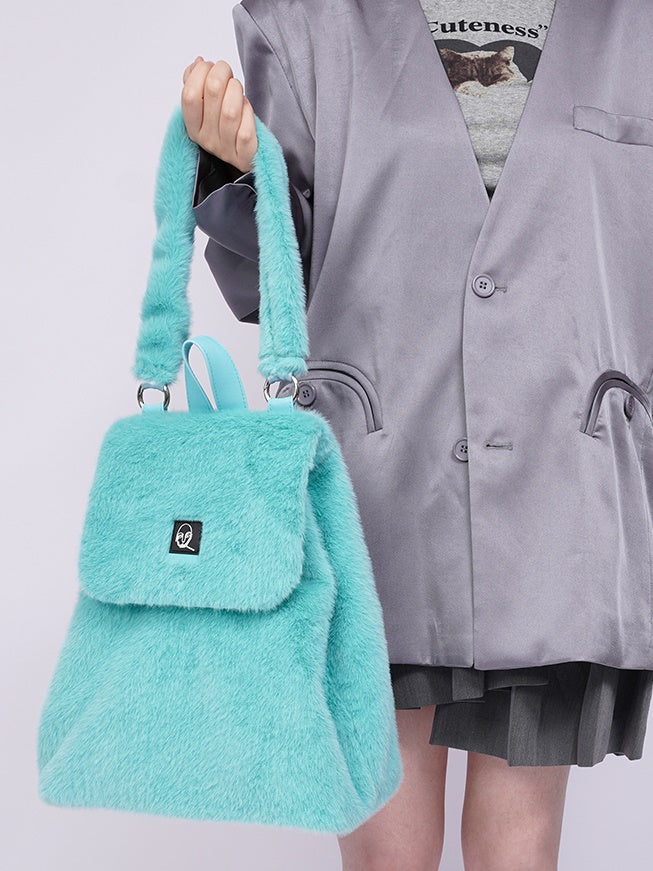 Macarons Fur Backpack