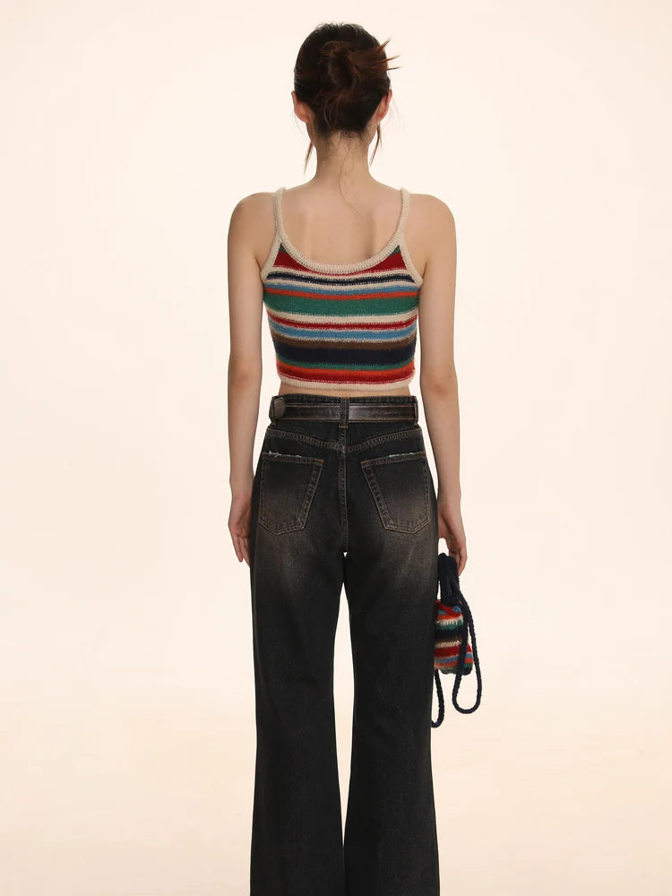 Striped Knitted Camisole