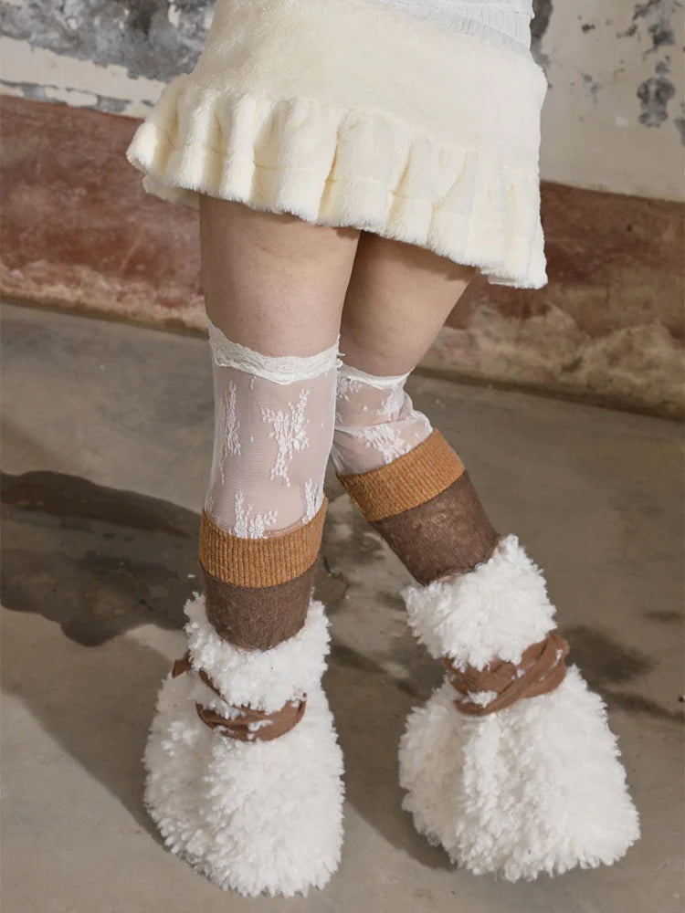 Fur Knitting Leg Cover- Spring Fashion