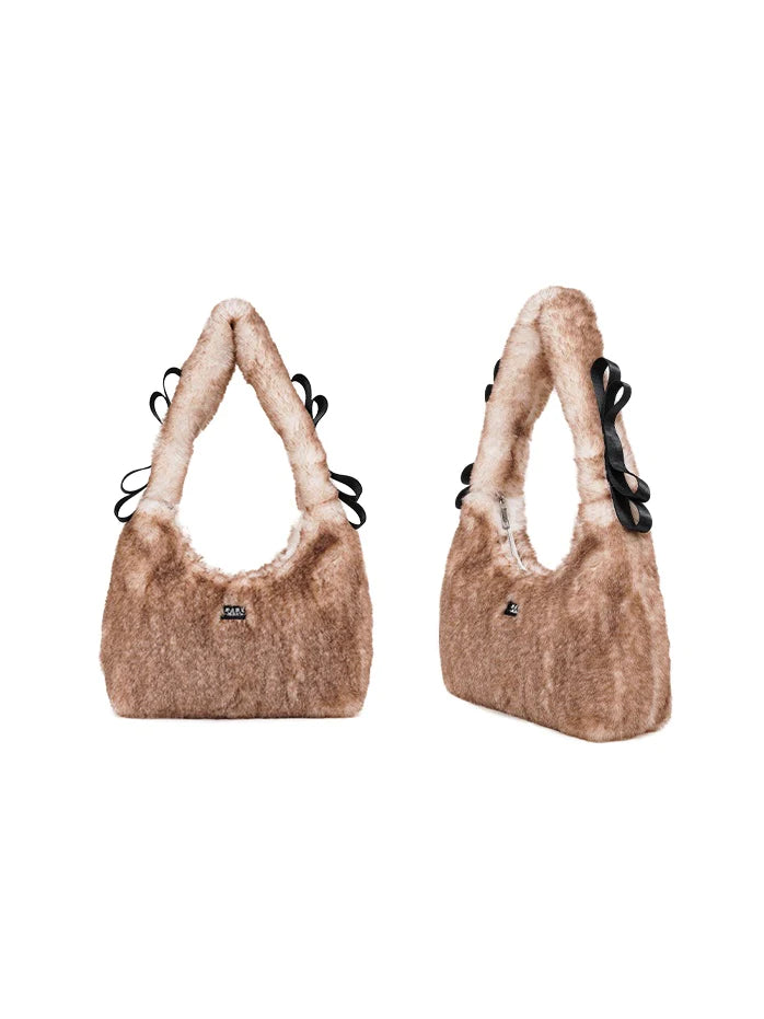 Y2K One-Shoulder Fur Bag