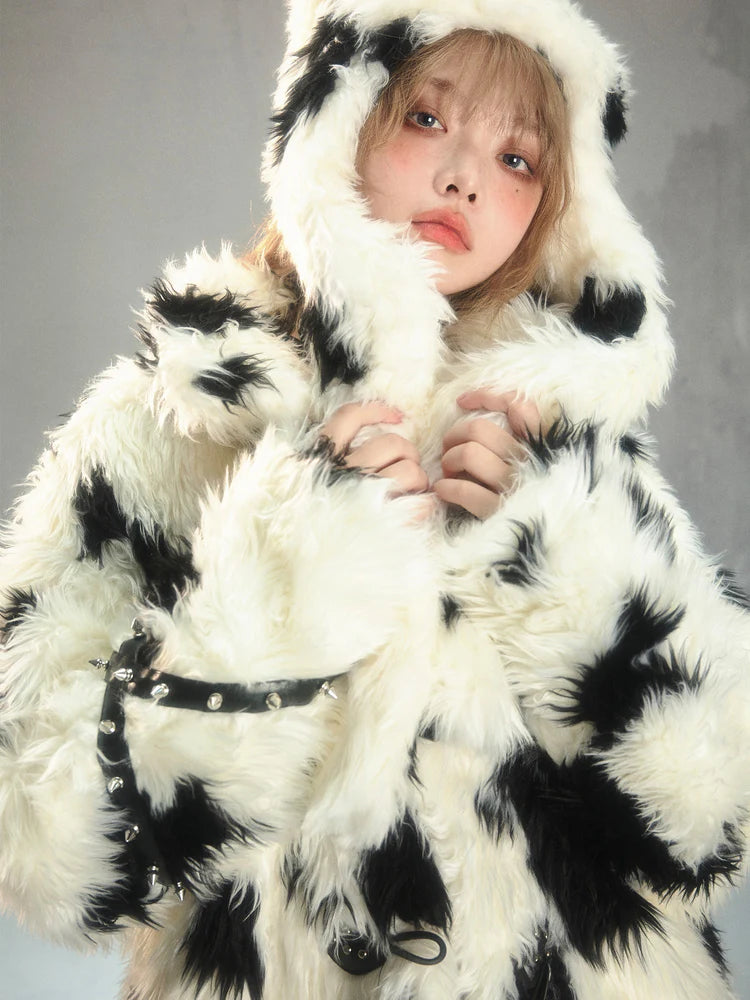 Rivet Eco-Friendly Fur Furry Short Jacket