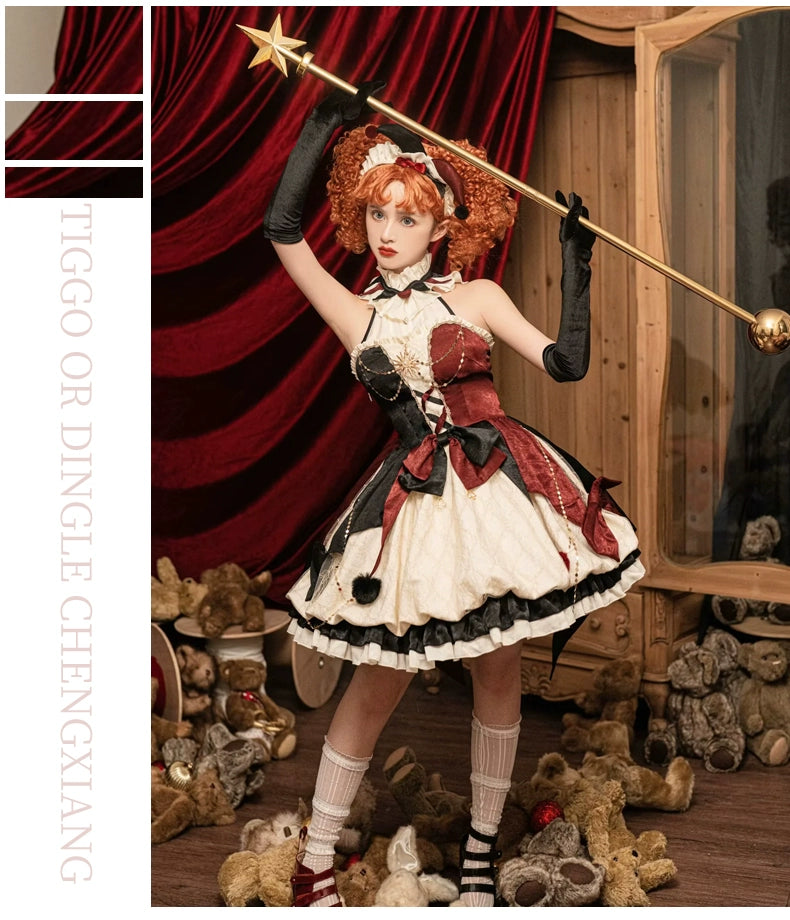 Pre-Order-Lolita original design fool's coronation Lolita genuine JSK daily cute lightweight lolita dress one-piece dress #PN-5013