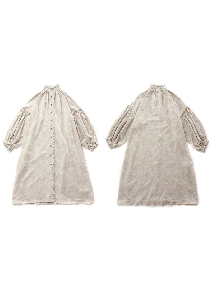 French Girl Loose Lace Cotton Linen Dress