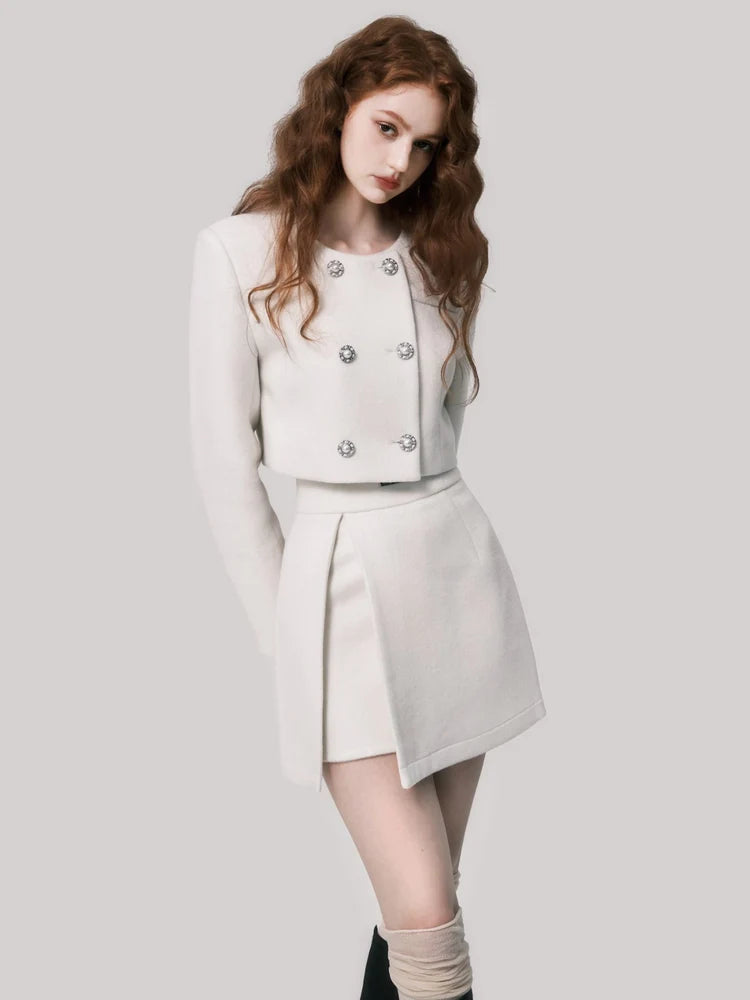 Woolt Coat & Short Skirt