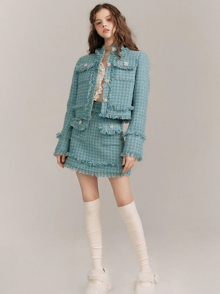 Wool Small Fragrance Jacket & Skirt