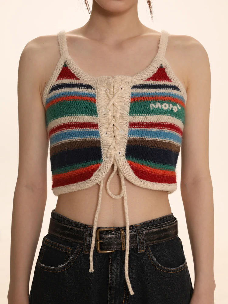 Striped Knitted Camisole