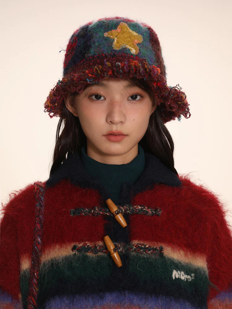 Wool Jacquard Fisherman Hat