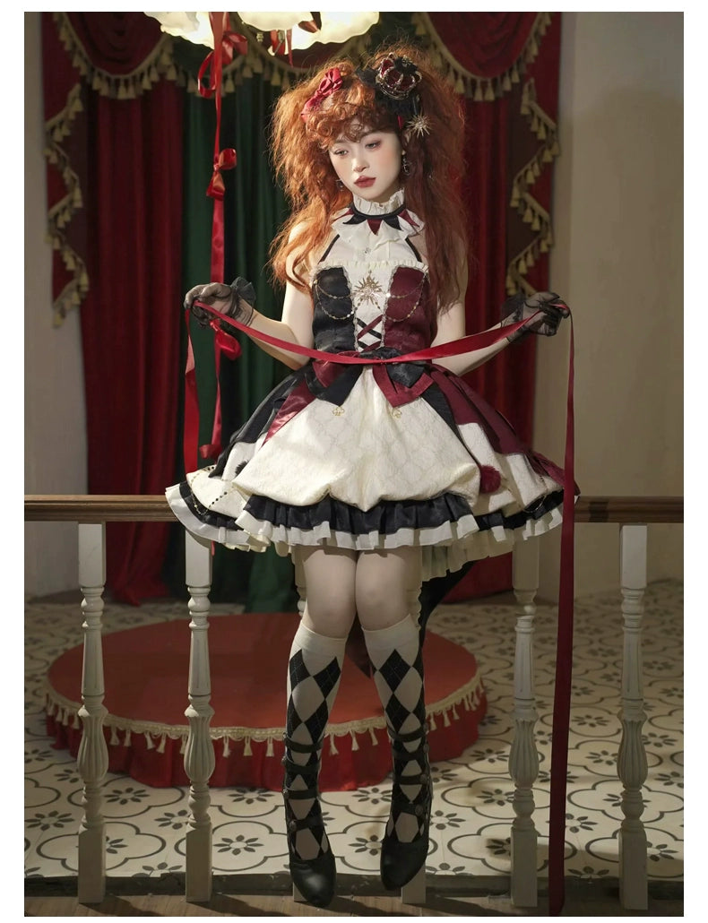 Pre-Order-Lolita original design fool's coronation Lolita genuine JSK daily cute lightweight lolita dress one-piece dress #PN-5013