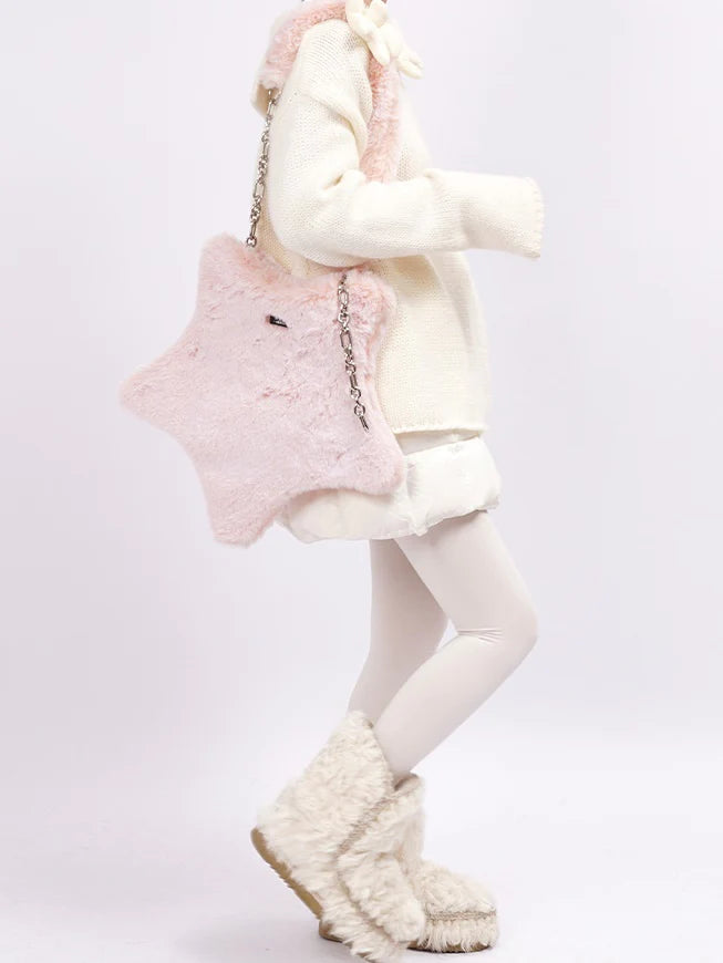 Furry Star One Shoulder Bag