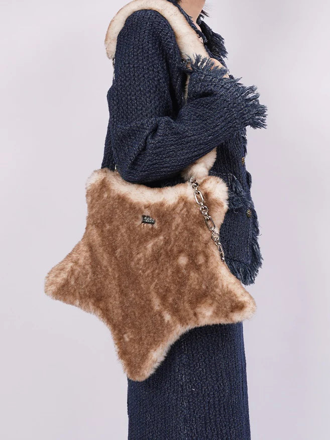 Furry Star One Shoulder Bag