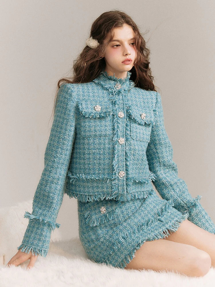 Wool Small Fragrance Jacket & Skirt