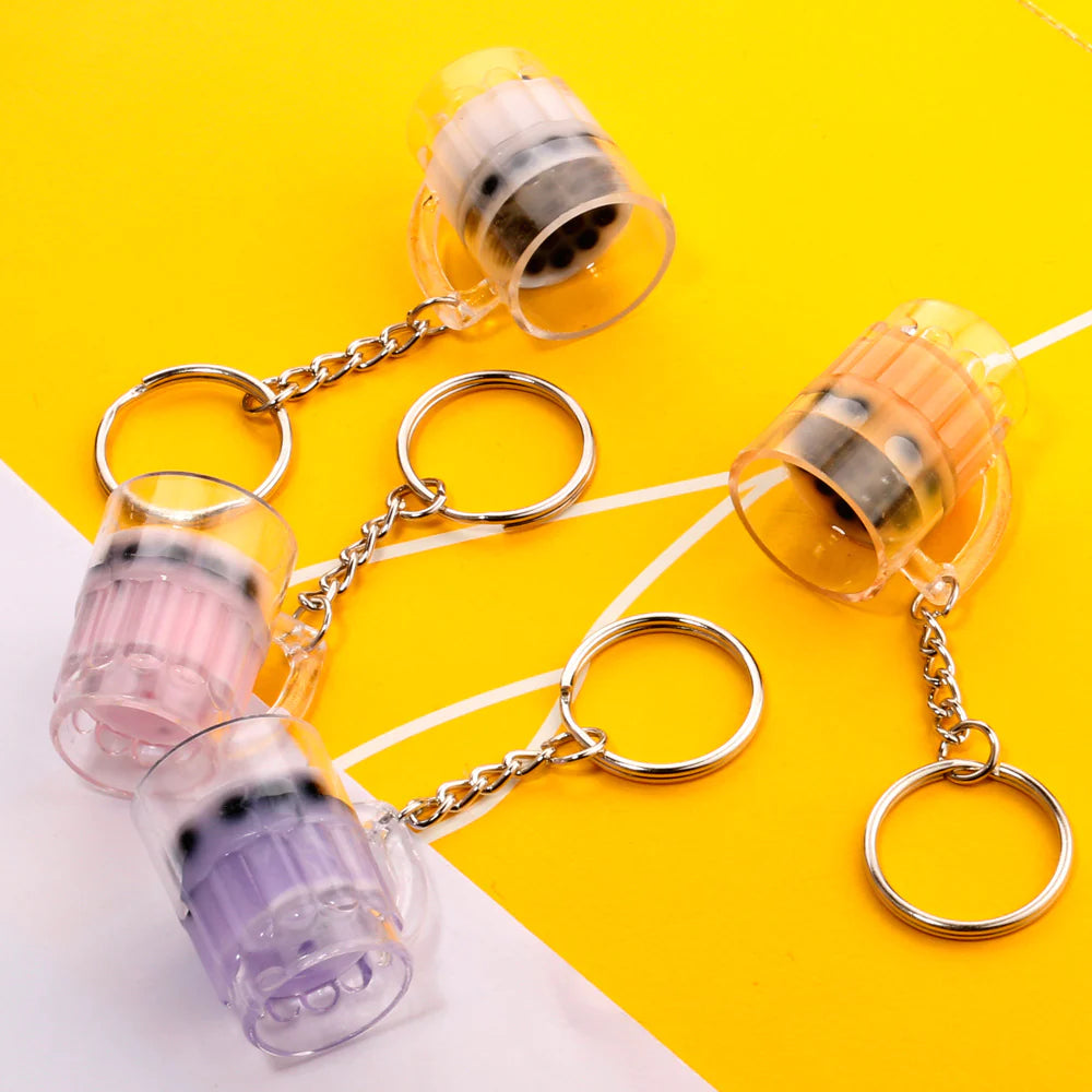 Cute Bubble Tea Key Chain