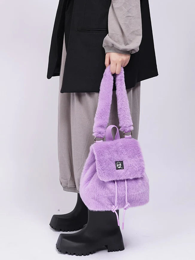 Macarons Fur Backpack