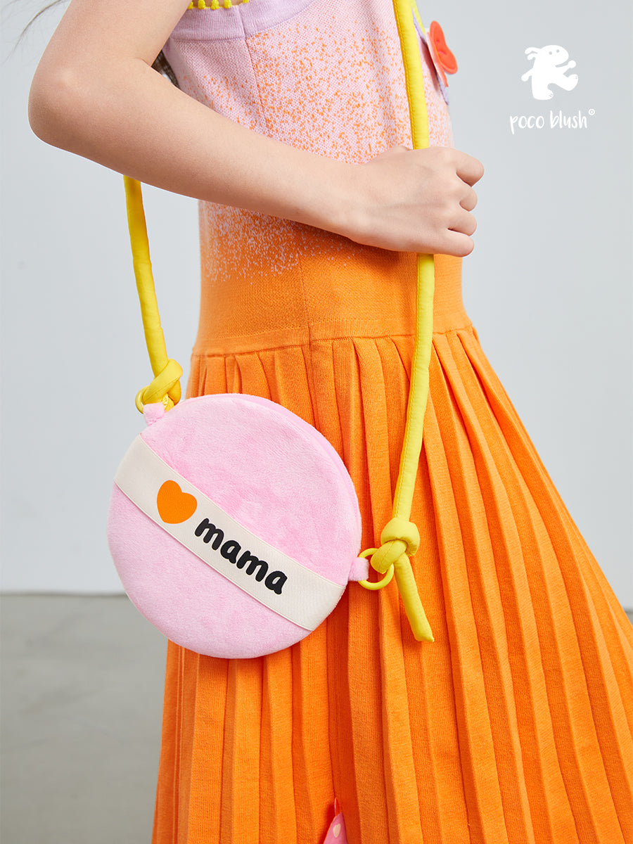 pocoblush original design Mom's Look series small powder puff diagonal shoulder bag, cute outing bag for girls.