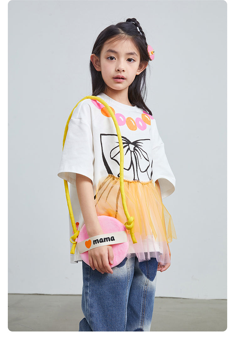 pocoblush original design Mom's Look series small powder puff diagonal shoulder bag, cute outing bag for girls.