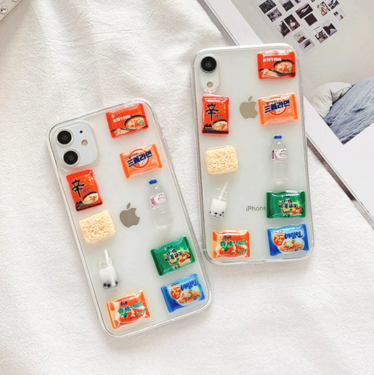 Kawaii Snacks Phone Case for iPhone