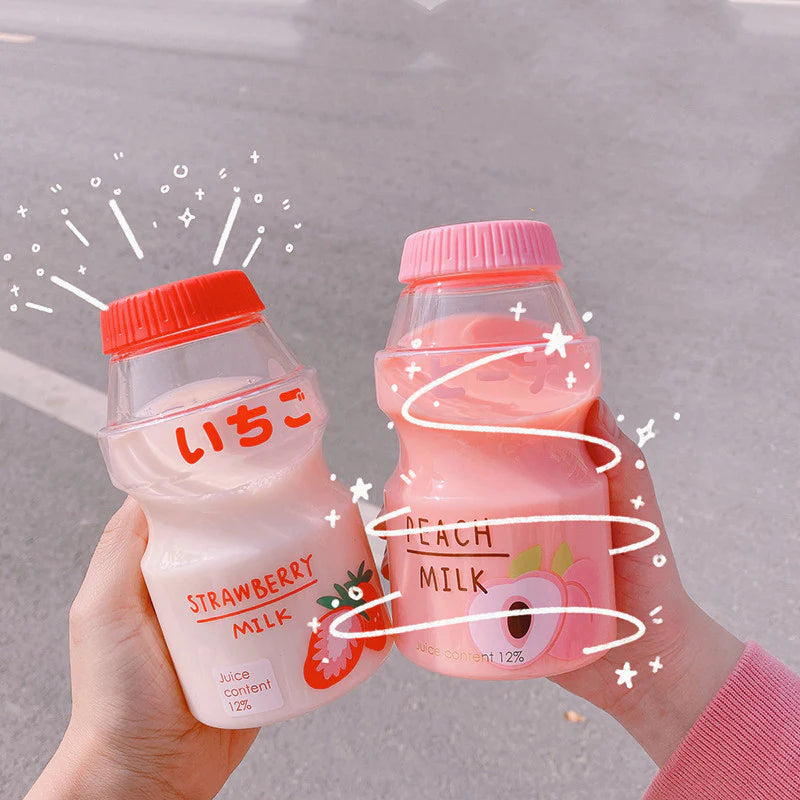 Strawberry Milk Bottle Water Bottle