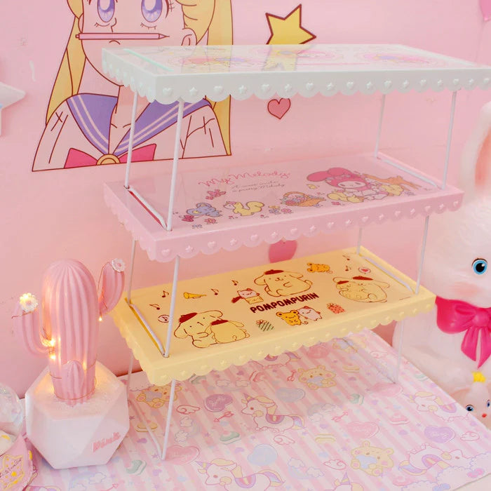 Kawaii Mymelody Folding Storage Shelf