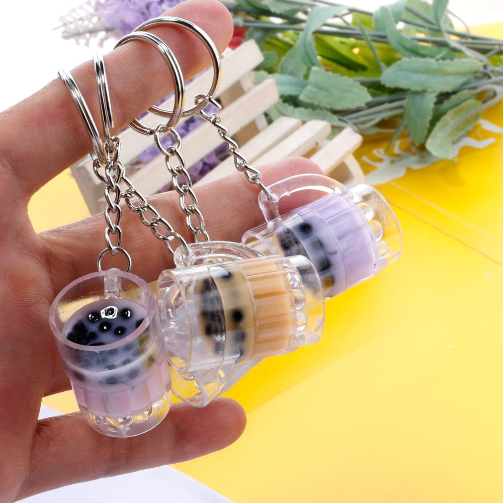 Cute Bubble Tea Key Chain