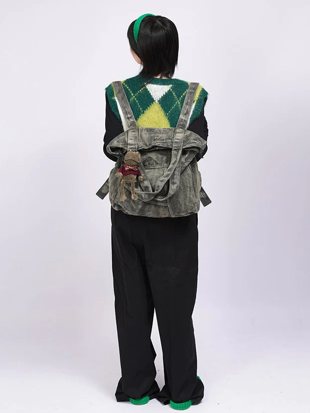 Y2k Denim Backpack